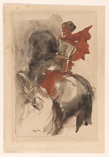 Knight on horseback, 1878-1943. Creator: Willem van Konijnenburg.