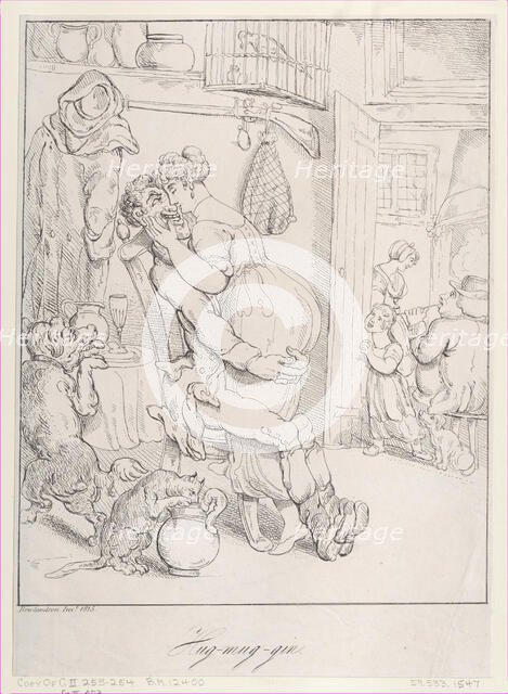 Hug-mug-gin, 1815., 1815. Creator: Unknown.