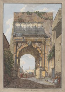 Arch of Titus, ca. 1780. Creators: Giovanni Volpato, Louis Ducros.