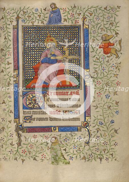 The Throne of Grace Trinity; Book of Hours, about 1410. Creator: Unknown.