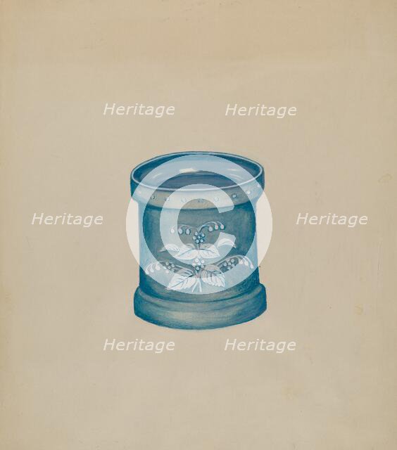 Powder Box, c. 1936. Creator: Florence Stevenson.