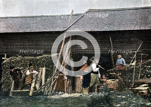 A house in Dalarna, Sweden, c1890. Artist: L Boulanger