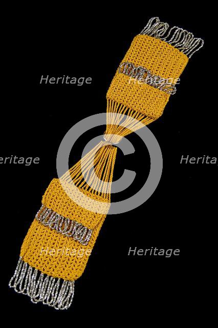 Miser's purse, American, 1840-60. Creator: Unknown.