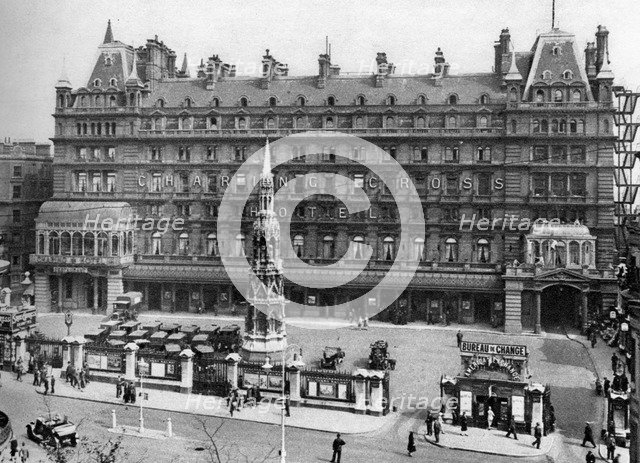 Charing Cross railway station, London, 1926-1927.Artist: McLeish