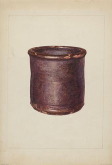 Jar, c. 1938. Creator: Howell Rosenbaum.