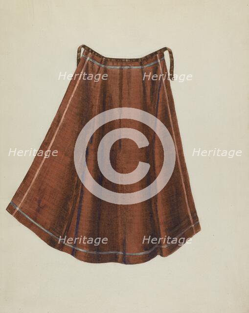 Shaker Work Apron, c. 1936. Creator: Lucille Chabot.
