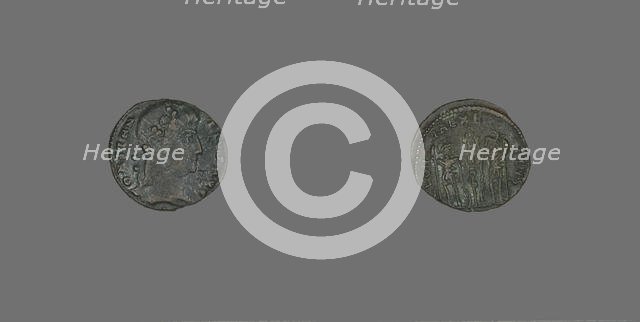 Coin Portraying Emperor Constantius II, 337-361. Creator: Unknown.