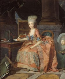 Portrait thought to be Marie-Therese of Savoy, Countess of Artois, c1776. Creator: Lie Louis Perin-Salbreux.