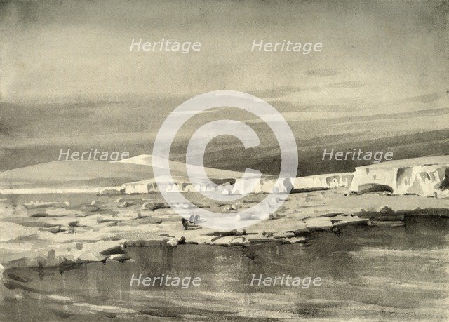 'Bay of Whales, or Balloon Bight', c1908, (1909).  Artist: George Marston.