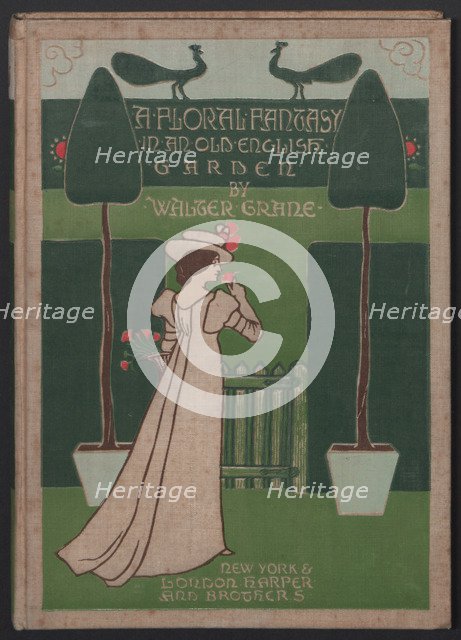 Cover design for A floral fantasy in an old english garden , 1899.