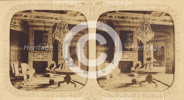 Palais de Fontainebleu (Salon Louis XIII), about 1865. Creator: Unknown.