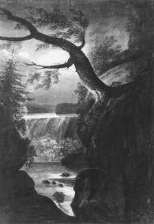 Niagara Falls—Canadian Side by Moonlight, 1811-ca. 1813. Creator: Pavel Petrovic Svin'in.
