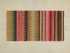 Stair Carpet, c. 1939. Creator: Merkley, Arthur G..