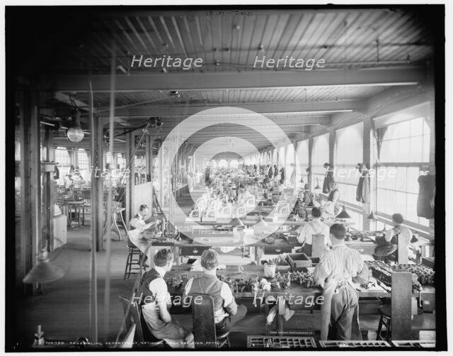 Assembling department, National Cash Register, Dayton, Ohio, c1902. Creator: William H. Jackson.