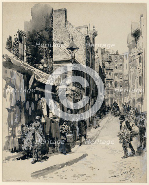 The Jewish Quarter, Boston, 1899. 