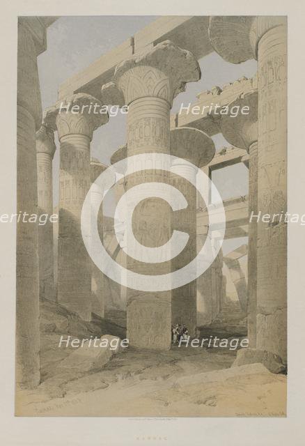 Egypt and Nubia, Volume II: Karnac, 1847. Creator: Louis Haghe (British, 1806-1885); F.G.Moon, 20 Threadneedle Street, London.