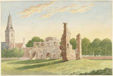 The ruin of the Rijnsburg abbey, 1812. Creator: Gerardus Johannes Verburgh.