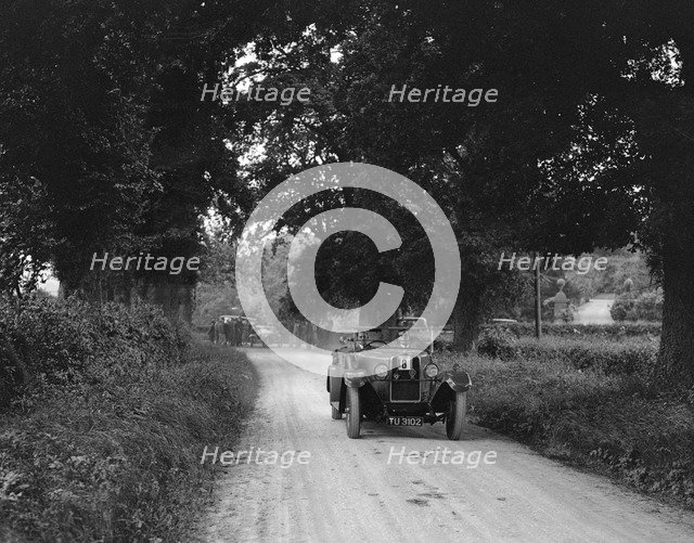 Talbot 18/55 4-seater tourer competing in the JCC Inter-Centre Rally, 1932. Artist: Bill Brunell.