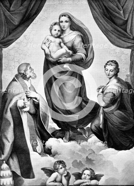 The Madonna in San Sisto, c1512, (1893). Artist: John L Stoddard