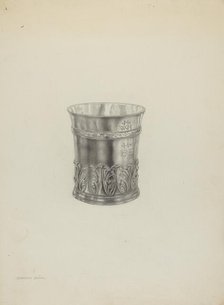 Silver Beaker, c. 1938. Creator: Dorothy Dwin.