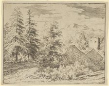 The Man between the Two Fir Trees, 17th century. Creator: Allart van Everdingen.