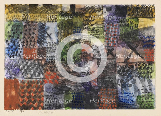 Embroidery, 1915. Creator: Klee, Paul (1879-1940).