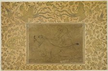 The Lion Tamer, Safavid dynasty (1501-1722), early 17th century. Creator: Sadiqi Beg.