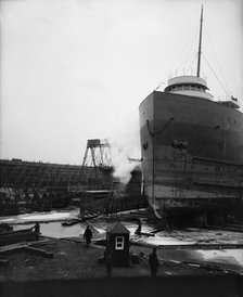 Floating dry dock, Great Lakes Engineering Works, 1906. Creator: Unknown.