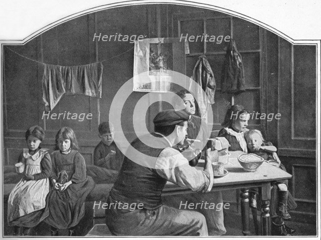Old room in Slumland, London, c1900 (1901). Artist: Unknown.