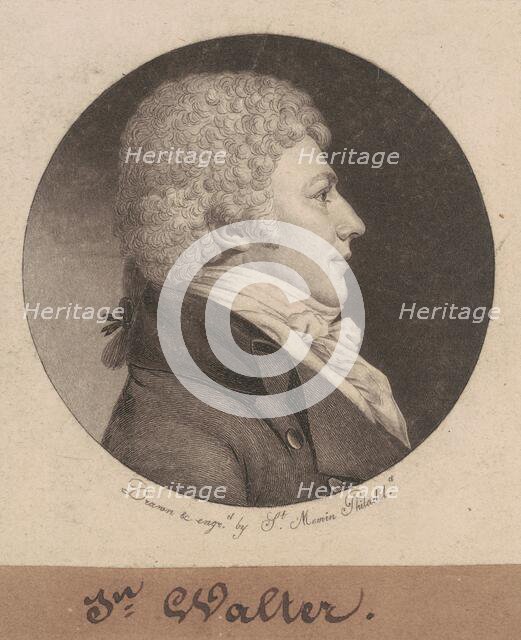 John Walter, 1798-1803. Creator: Charles Balthazar Julien Févret de Saint-Mémin.