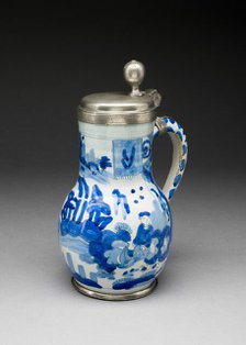 Wine Jug, Ansbach, c. 1720. Creator: Unknown.