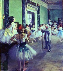  'The dance class', 1874 by Edgar Degas.