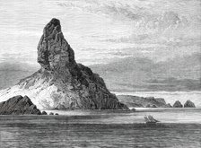Sketches from H.M.S. Challenger, by Mr. J. J. Wild: Peak of Fernando Noronha, 1876. Creator: Unknown.