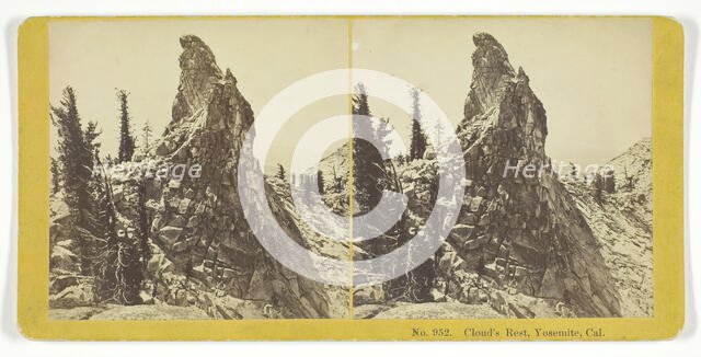 Cloud's Rest, Yosemite, Cal., 1855/75. Creators: Kilburn Brothers, BW Kilburn.