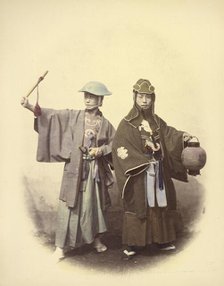 Yakonins in Fire Dress, 1866-1867. Creator: Felice Beato.