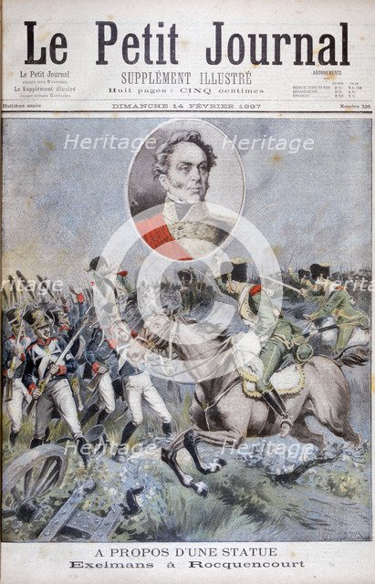 Isidore Exelmans French soldier, Battle of Rocquencourt, 1815 (1897). Artist: Henri Meyer