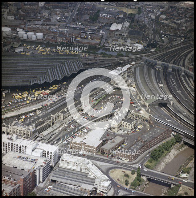 Temple Meads Railway Station, Bristol, 1975. Creator: Aerofilms.