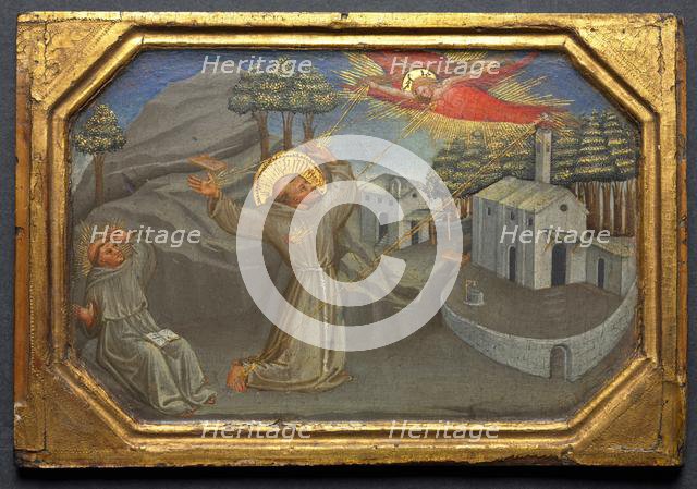 St. Francis of Assisi Receiving the Stigmata, c. 1430. Creator: Bicci di Lorenzo (Italian, 1373-1452).