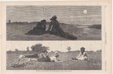 Flirting on the Sea-Shore and on the Meadow (Harper's Weekly, Vol. XVIII), September 19, 1874. Creator: Unknown.