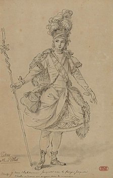 Tithonus. Costume design for the opera Titon et l'Aurore by Jean-Joseph de Mondonville, 1763. Creator: Boucher, François (1703-1770).