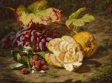 Still Life with Fruit, c1850. Creator: Simon Saint-Jean.