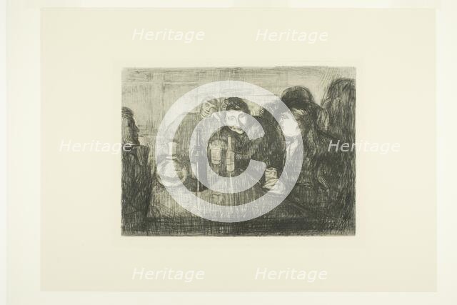 Kristiania Bohemians I, 1895. Creator: Edvard Munch.