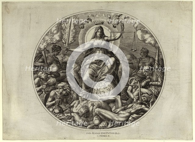 Justice, Mid of 16th century. Artist: Davent, Léon (active ca 1540-1560)