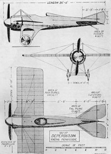 'Probably The Fastest Aeroplane in Existence at the Outbreak of War: The Deperdussin Monoplane (160  Artist: Flight Photo.