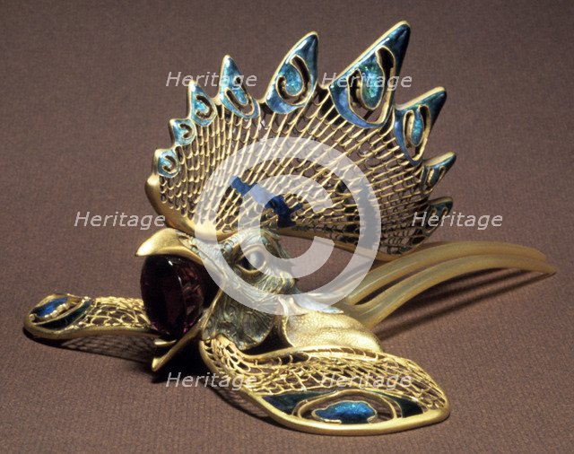 Diadem, late 19th/20th century. Artist: Rene Lalique