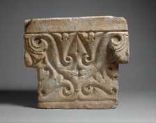 Capital in the "Beveled Style", Syria, late 8th century. Creator: Unknown.