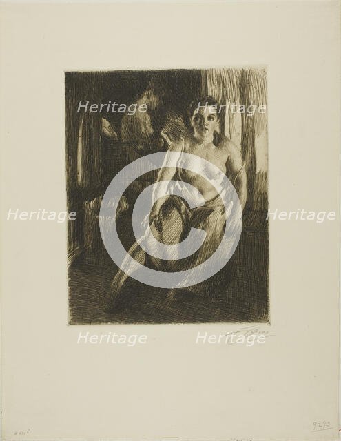 The Bed-Stool, 1914. Creator: Anders Leonard Zorn.