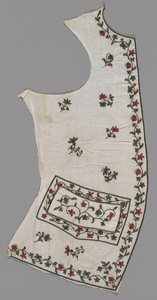 Waistcoat Front Panel, India, 1760s. Creator: Unknown.
