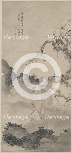 The Poet Lin Bu Wandering in the Moonlight, late 1400s. Creator: Du Jin (Chinese, 1446-c. 1519).