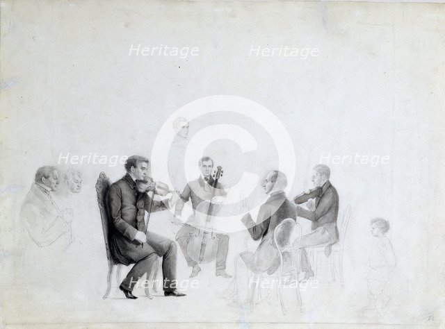 'Quartet', 1840s.  Artist: Anon